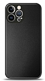 iPhone 13 Pro Max Metal Siyah Rubber Klf