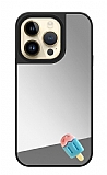 iPhone 14 Pro Dondurma Figrl Aynal Silver Rubber Klf