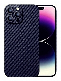 iPhone 14 Pro Gizli Magsafe Ultra nce Karbon Lacivert Klf