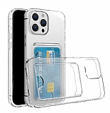 iPhone 14 Pro Kartlkl effaf Rubber Klf