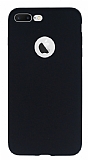 iPhone 8 Plus Mat Siyah Silikon Klf
