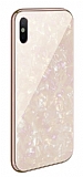 iPhone X / XS Granit Desenli Gold Rubber Klf