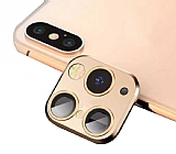 iPhone X / XS to iPhone 11 Pro / Max eviren Gold Kamera Koruyucu