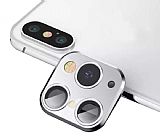 iPhone X / XS to iPhone 11 Pro / Max eviren Silver Kamera Koruyucu