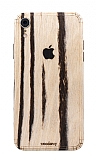 Woodenzy iPhone XR Doal Beyaz Ahap Kaplama