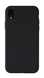 iPhone XR Rainbow Siyah Silikon Klf