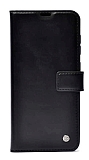 Kar Deluxe Huawei Mate 10 Lite Czdanl Yan Kapakl Siyah Deri Klf