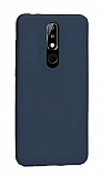 Nokia 5.1 Plus Lacivert Mat Silikon Klf