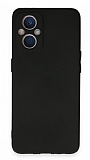 Oppo Reno 7 Lite Kamera Korumal Siyah Silikon Klf