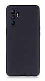 Oppo Reno6 Kamera Korumal Mat Siyah Silikon Klf