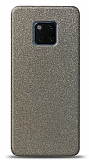 Dafoni Huawei Mate 20 Pro Silver Parlak Simli Telefon Kaplama