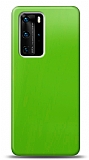 Dafoni Huawei P40 Pro Metalik Parlak Grnml Yeil Telefon Kaplama