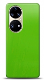 Dafoni Huawei P50 Pro Metalik Parlak Grnml Yeil Telefon Kaplama