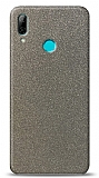Dafoni Huawei Y7 2019 Silver Parlak Simli Telefon Kaplama