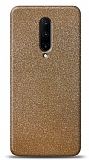 Dafoni OnePlus 7 Gold Parlak Simli Telefon Kaplama