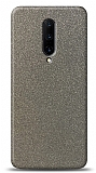 Dafoni OnePlus 7 Silver Parlak Simli Telefon Kaplama