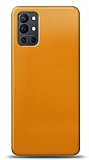 Dafoni OnePlus 9R Metalik Parlak Grnml Sar Telefon Kaplama