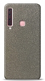 Dafoni Samsung Galaxy A9 2018 Silver Parlak Simli Telefon Kaplama