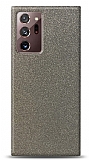 Dafoni Samsung Galaxy Note 20 Ultra Silver Parlak Simli Telefon Kaplama