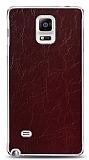 Dafoni Samsung Galaxy Note 4 Bordo Electro Deri Grnml Telefon Kaplama