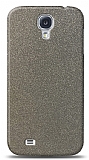 Dafoni Samsung Galaxy S4 Silver Parlak Simli Telefon Kaplama