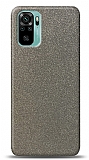 Dafoni Xiaomi Redmi Note 10S Silver Parlak Simli Telefon Kaplama