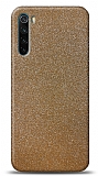 Dafoni Xiaomi Redmi Note 8T Gold Parlak Simli Telefon Kaplama