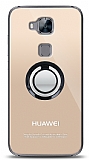 Huawei G8 Siyah Tutuculu effaf Klf