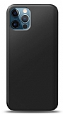 iPhone 12 / iPhone 12 Pro 6.1 in Siyah Mat Silikon Klf
