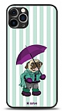 Dafoni Art iPhone 12 Pro 6.1 in Pug in the Rain Klf