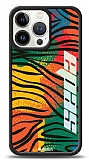 Dafoni Hologram iPhone 13 Pro Max Kiiye zel Tropical Color Klf