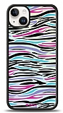 Dafoni Hologram iPhone 14 Plus Renkli Zebra Klf