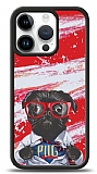 Dafoni Art iPhone 15 Pro Black Pug Klf