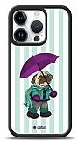 Dafoni Art iPhone 15 Pro Pug in the Rain Klf