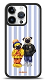 Dafoni Art iPhone 15 Pro Winter Pugs Klf