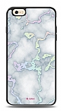 Dafoni Hologram iPhone 6 Plus / 6S Plus Beyaz Mermer Desenli Klf