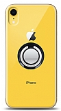 iPhone XR Siyah Tutuculu effaf Klf