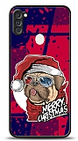Dafoni Art Samsung Galaxy A11 Christmas Pug Klf