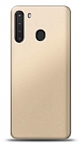 Samsung Galaxy A21 Gold Mat Silikon Klf
