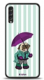 Dafoni Art Samsung Galaxy A50 Pug in the Rain Klf