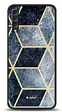 Dafoni Glossy Samsung Galaxy A50 Simli Mavi Prizma Klf