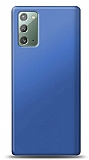 Samsung Galaxy Note 20 Lacivert Mat Silikon Klf