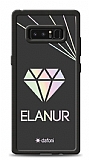 Dafoni Hologram Samsung Galaxy Note 8 Kiiye zel isimli Diamond Klf