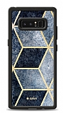 Dafoni Glossy Samsung Galaxy Note 8 Simli Mavi Prizma Klf