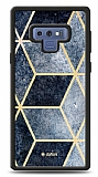 Dafoni Glossy Samsung Galaxy Note 9 Simli Mavi Prizma Klf