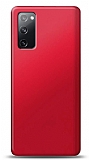 Samsung Galaxy S20 FE Krmz Mat Silikon Klf