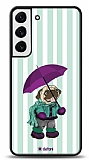 Dafoni Art Samsung Galaxy S22 Plus 5G Pug in the Rain Klf
