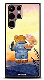 Dafoni Art Samsung Galaxy S22 Ultra 5G Sunset Teddy Bears Klf