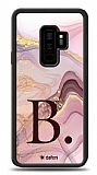 Dafoni Glossy Samsung Galaxy S9 Plus Kiiye zel Harf Purple Effect Klf