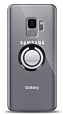 Samsung Galaxy S9 Siyah Tutuculu effaf Klf